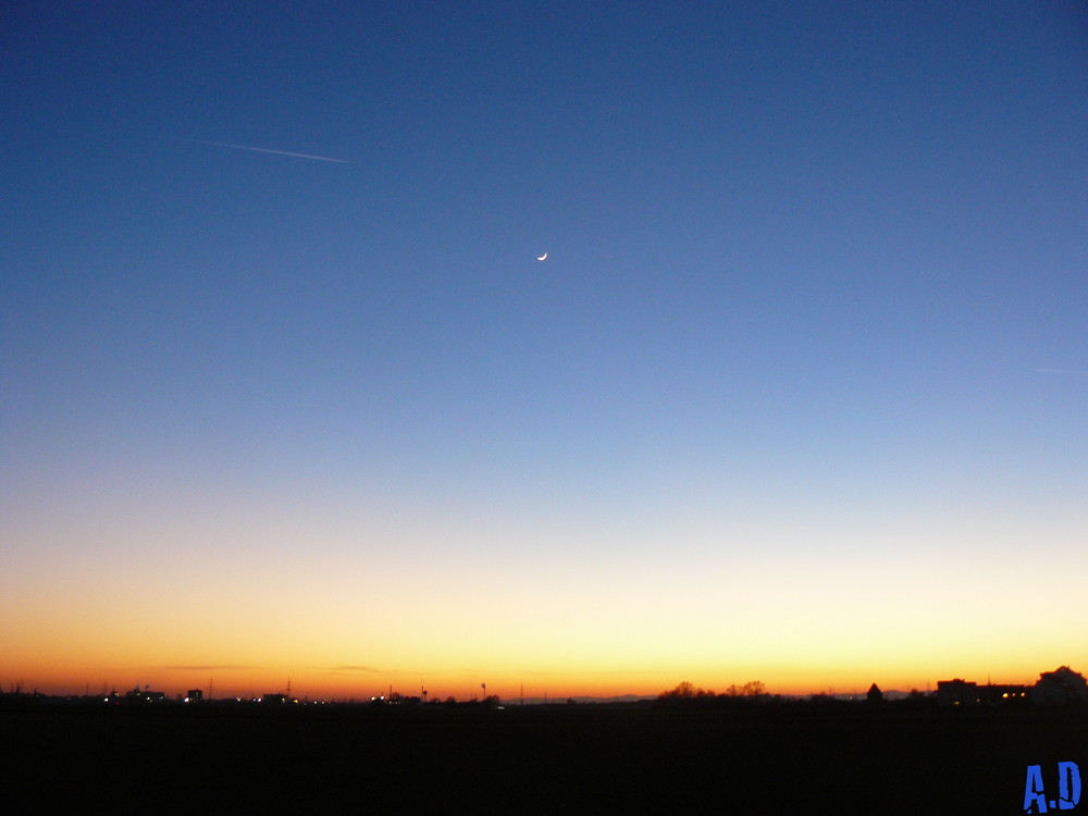 Coucher de soleil.