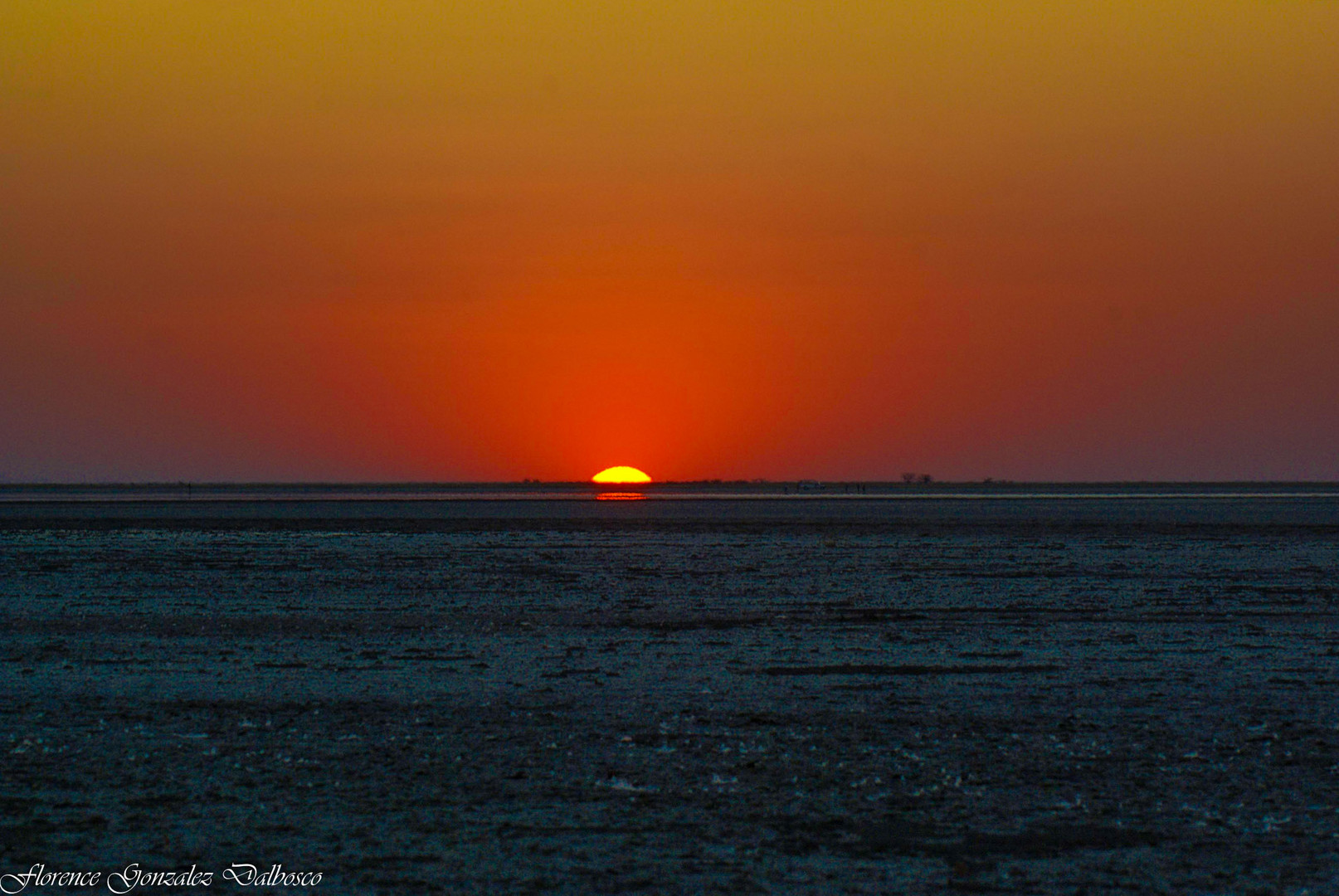 Coucher de soleil. 