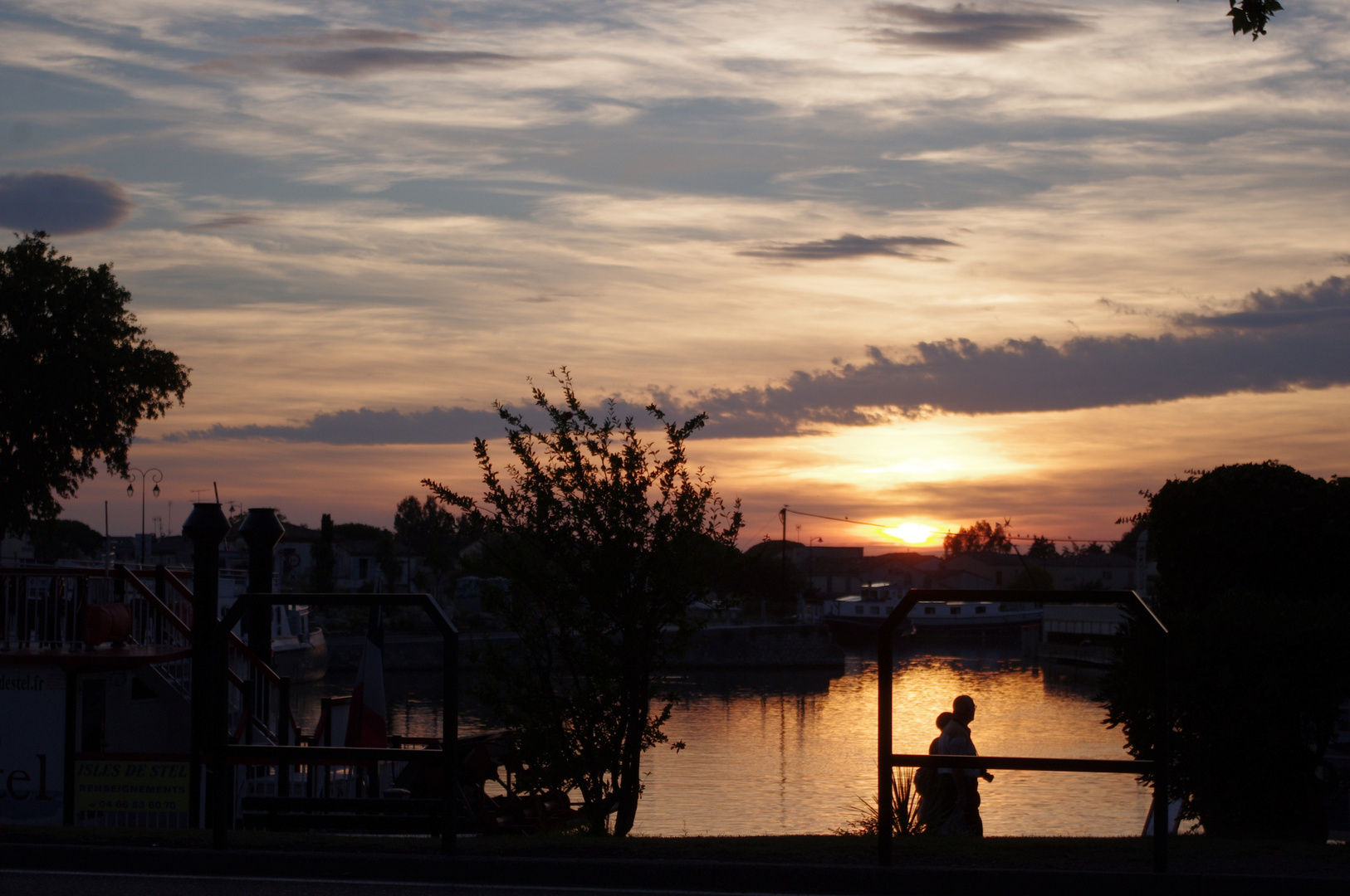 Coucher de soleil à Aigues Mortes