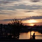 Coucher de soleil à Aigues Mortes