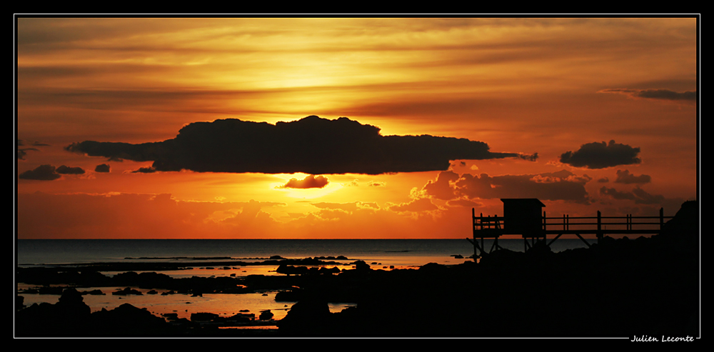 Coucher de soleil à Angoulins