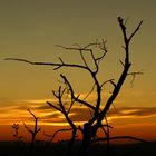 Coucher de soleil à Aups, Var