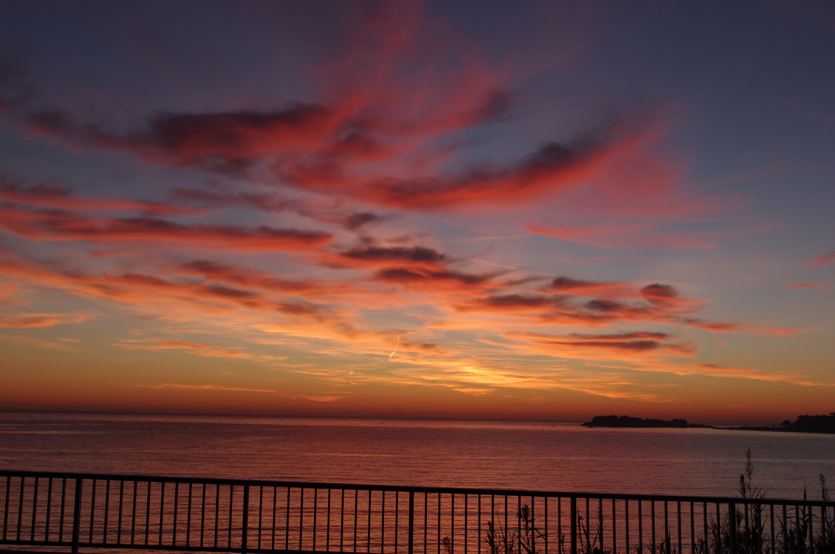 Coucher de soleil à Bandol ...