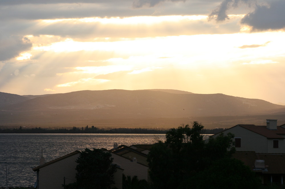 coucher de soleil à Barcarès