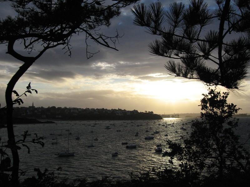 coucher de soleil à carantec