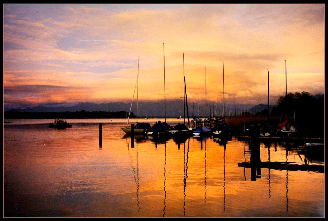 Coucher de soleil à Chiemsee