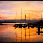 Coucher de soleil à Chiemsee