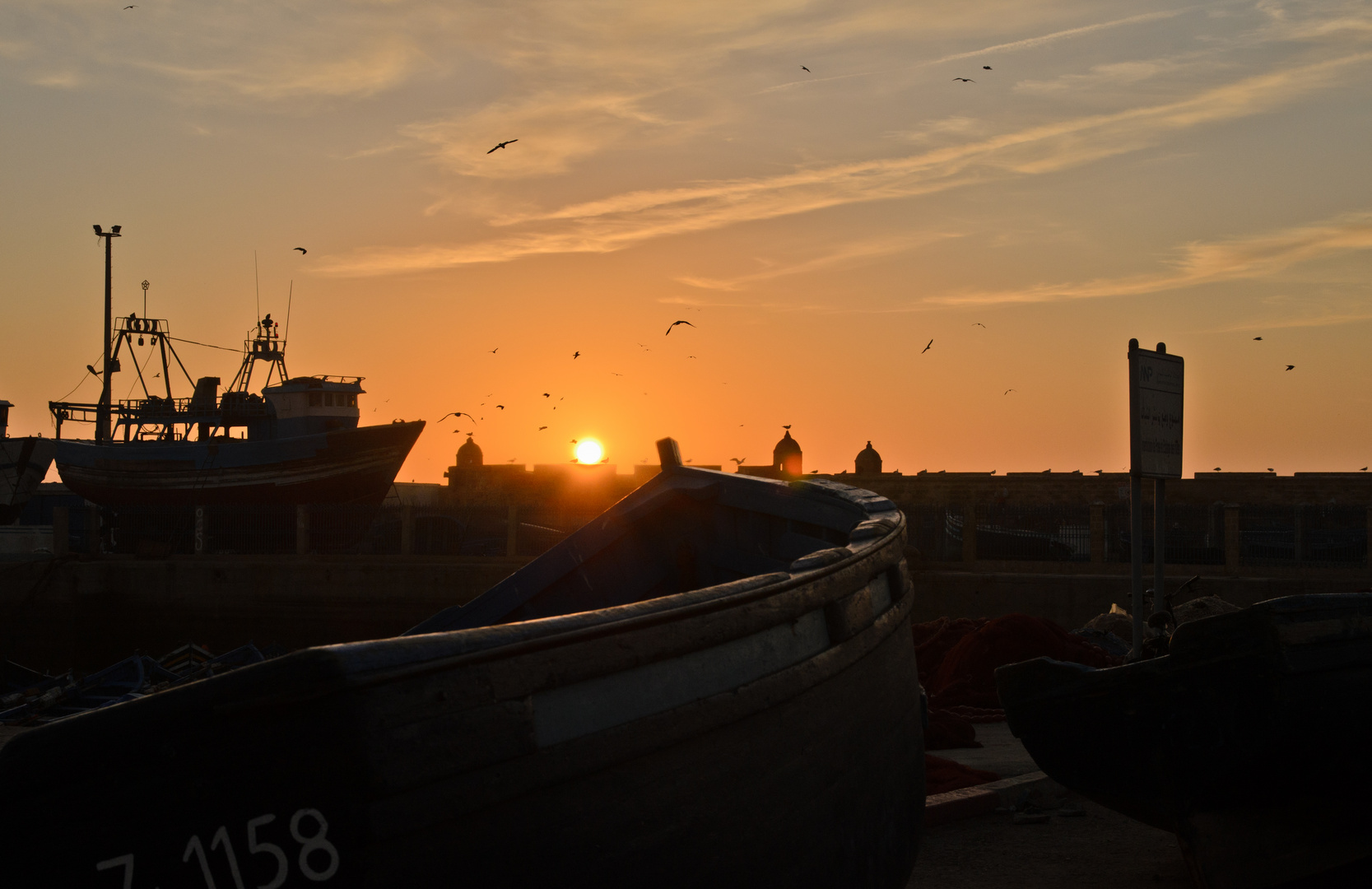 Coucher de soleil à Essaouira