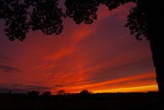 Coucher de soleil à fin octobre