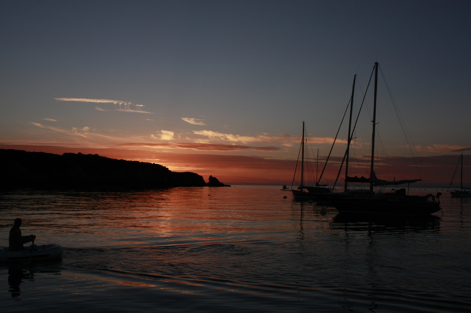 Coucher de soleil à Groix