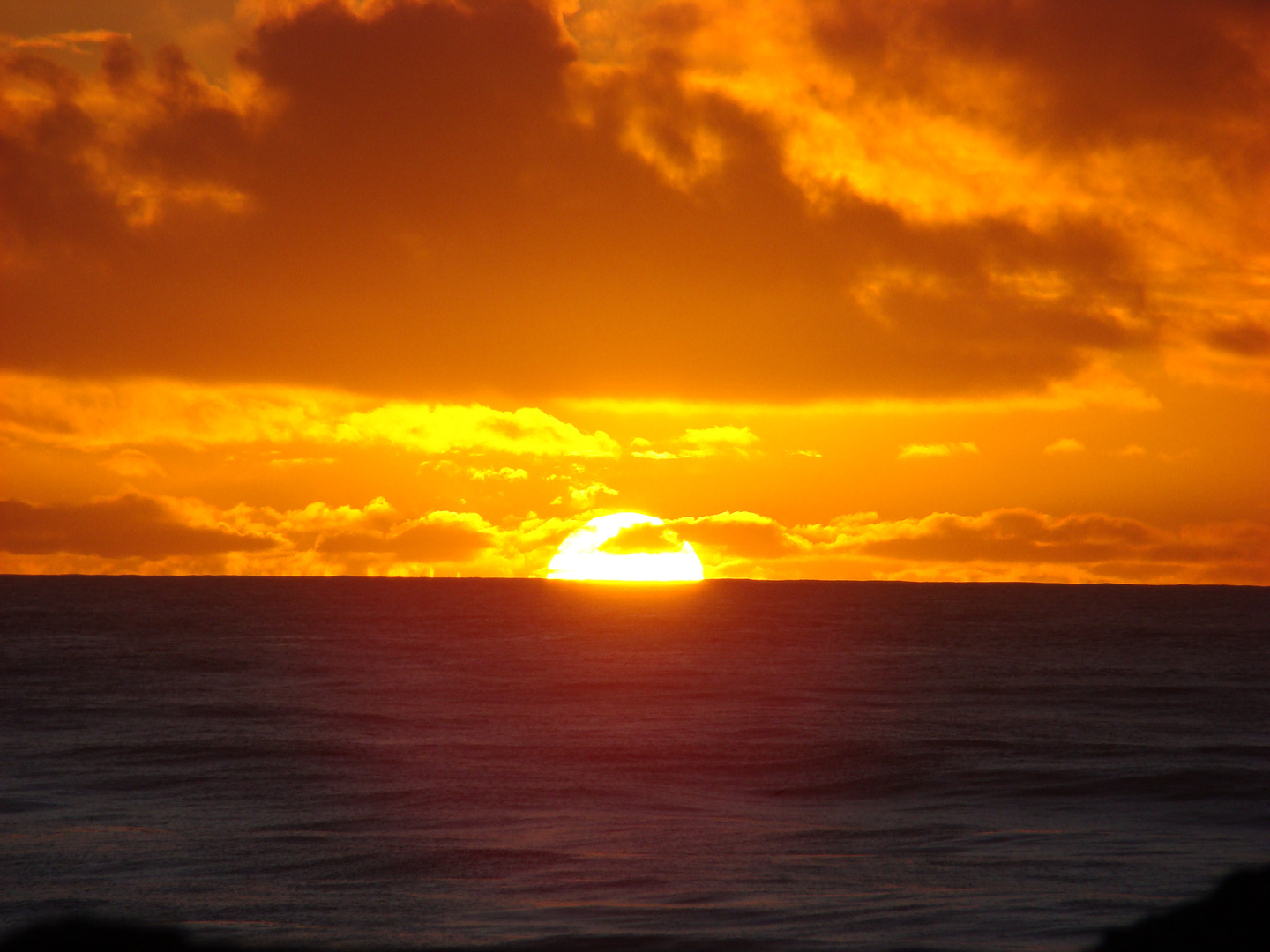 coucher de soleil a grymouth (NZ)