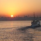 Coucher de soleil à Istanbul