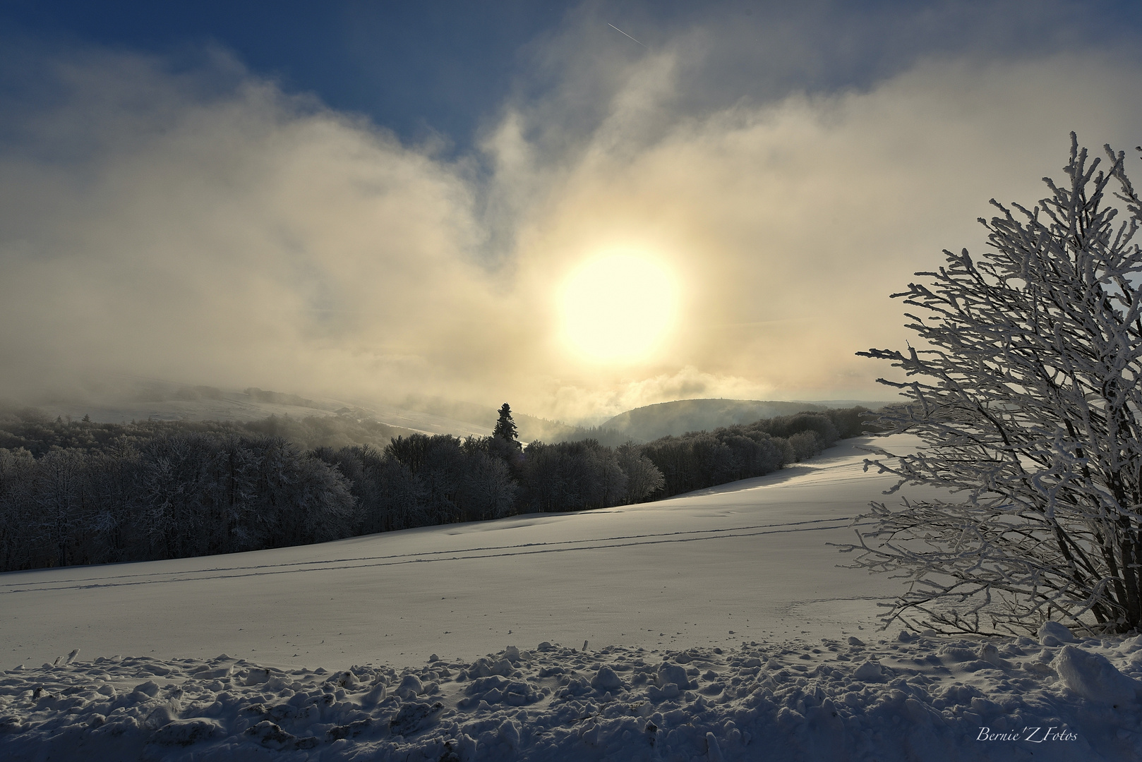 Coucher de soleil à La Bresse