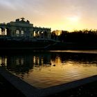 Coucher de soleil à la gloriette