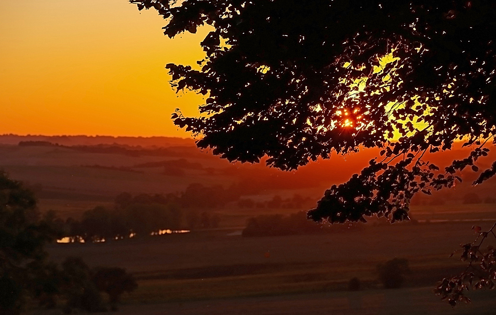 Coucher de soleil à La Sauvetat