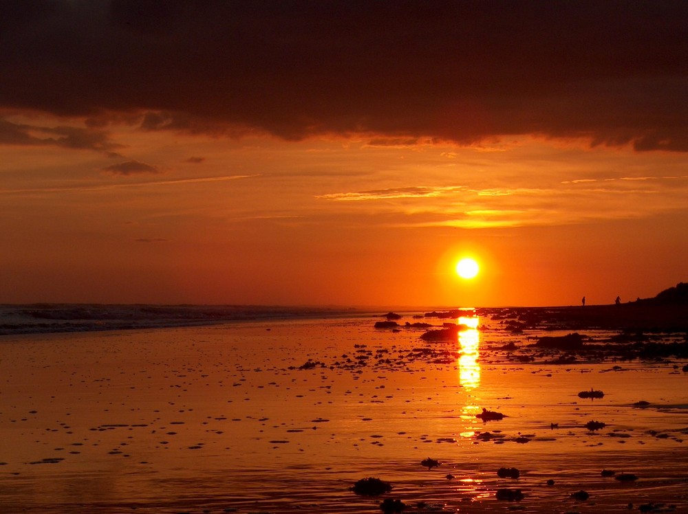 Coucher de soleil à la Tranche sur Mer 01