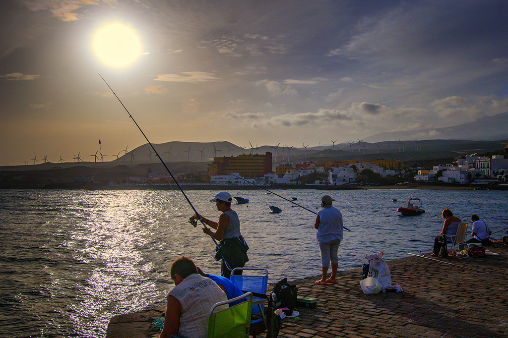 Coucher de soleil a l'îlle de Tenerife