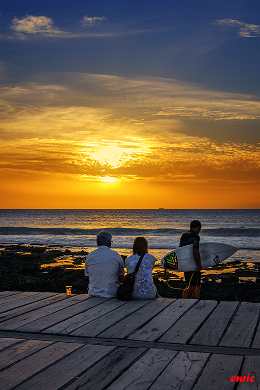 Coucher de soleil a l'îlle de Tenerife