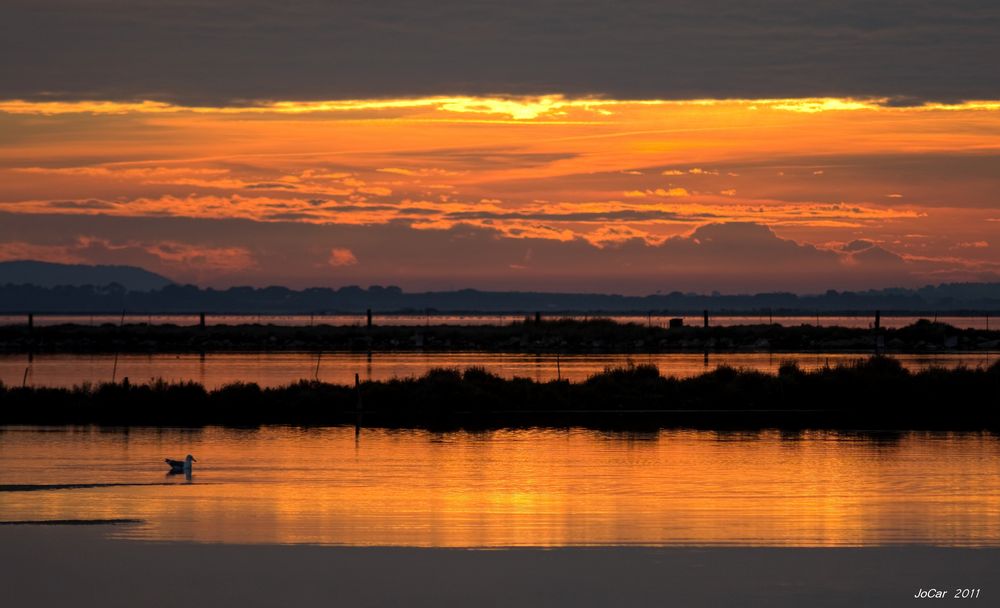 Coucher de soleil à Maguelone