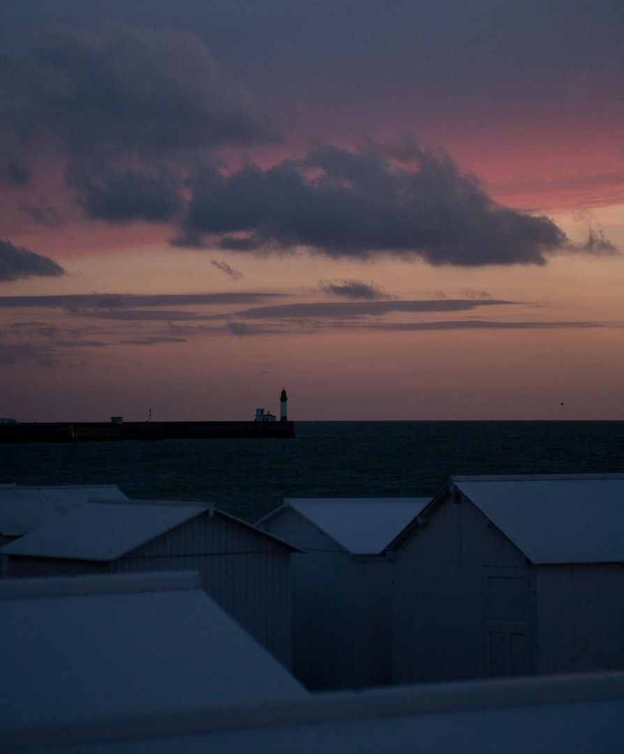 coucher de soleil à Mers le Bain