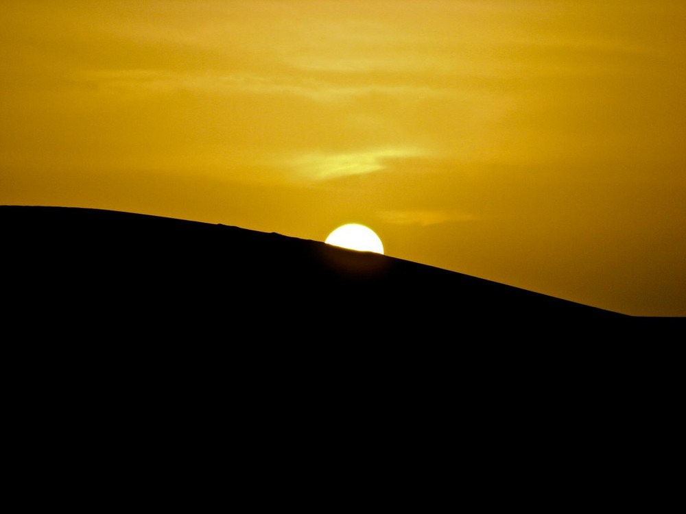 Coucher de soleil à Merzouga