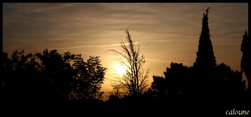 coucher de soleil a MONDRAGON