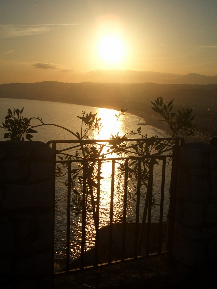 Coucher de soleil à Nice