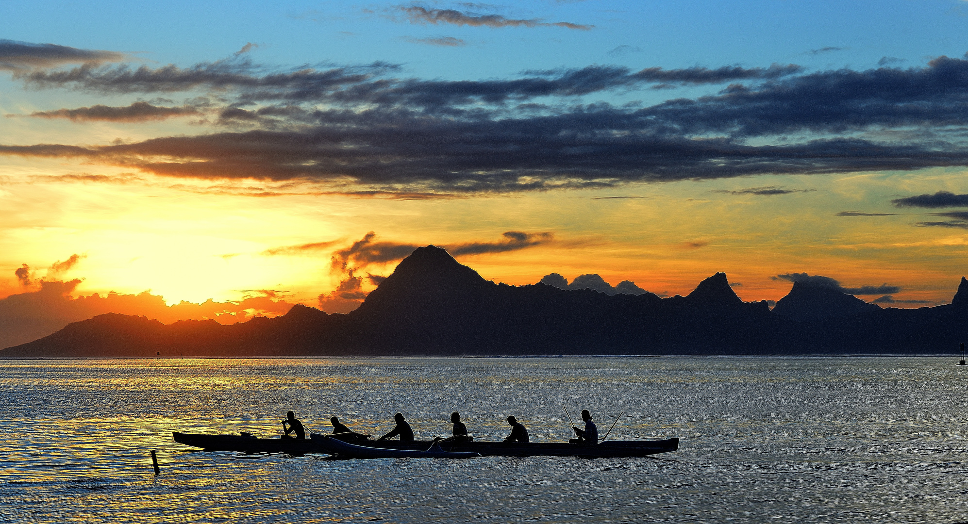 Coucher de Soleil à Papeete - Polynésie Française