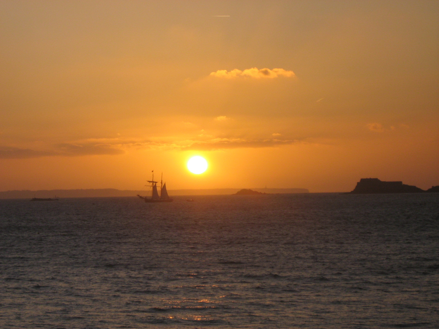 Coucher de soleil à Saint-Malo