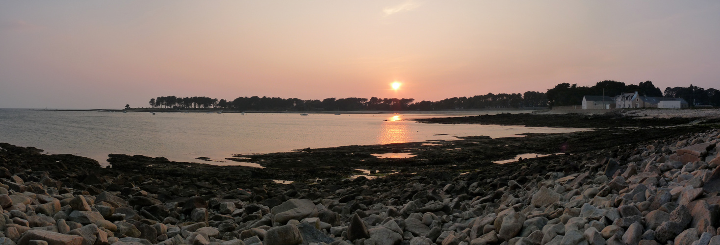 Coucher de soleil à Saint Philibert