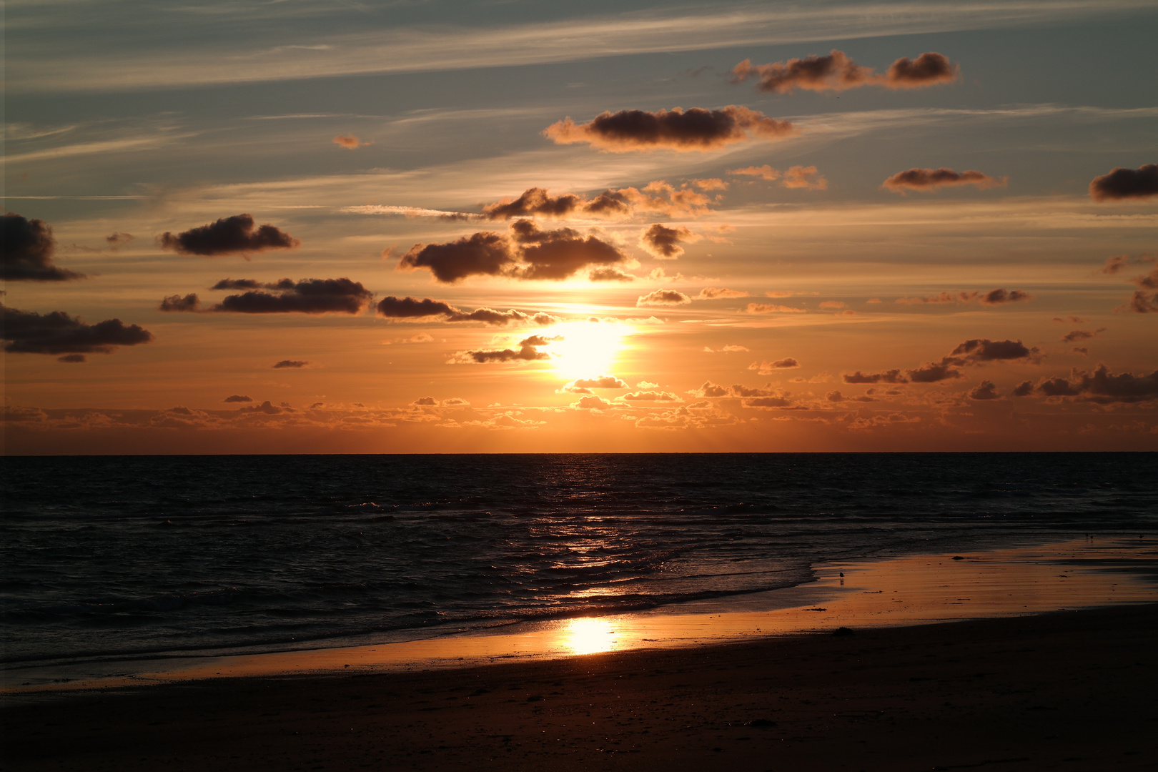 Coucher de soleil à Surtainville