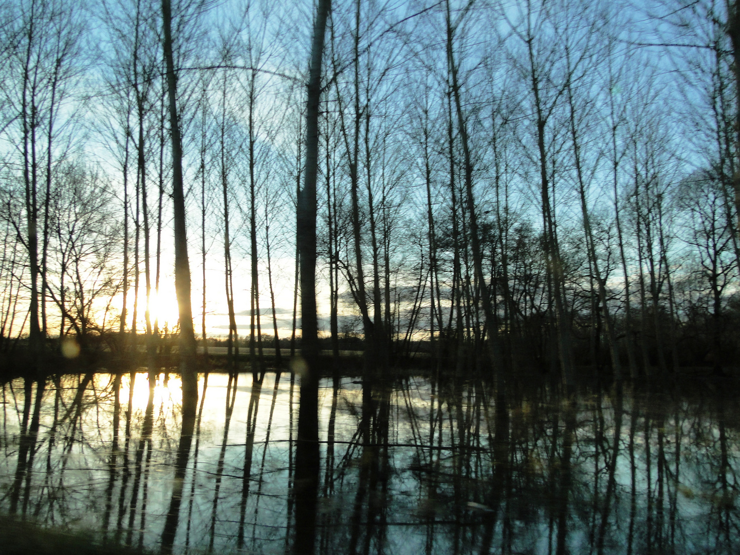 coucher de soleil à Yzosse