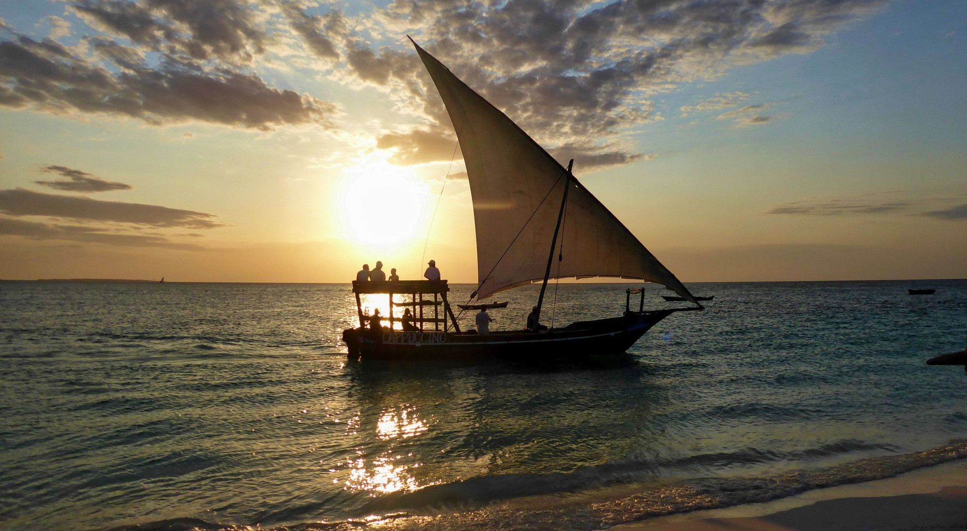 coucher de soleil à Zanzibar