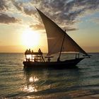 coucher de soleil à Zanzibar