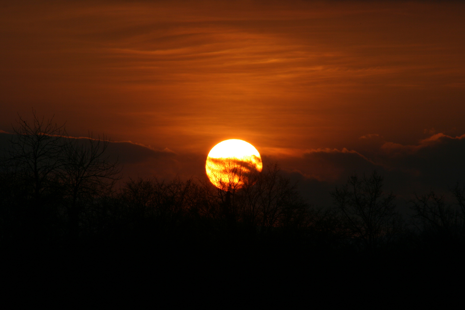 coucher de soleil - Alsace Mars 2012-