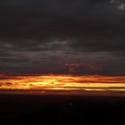 Coucher de soleil après la pluie