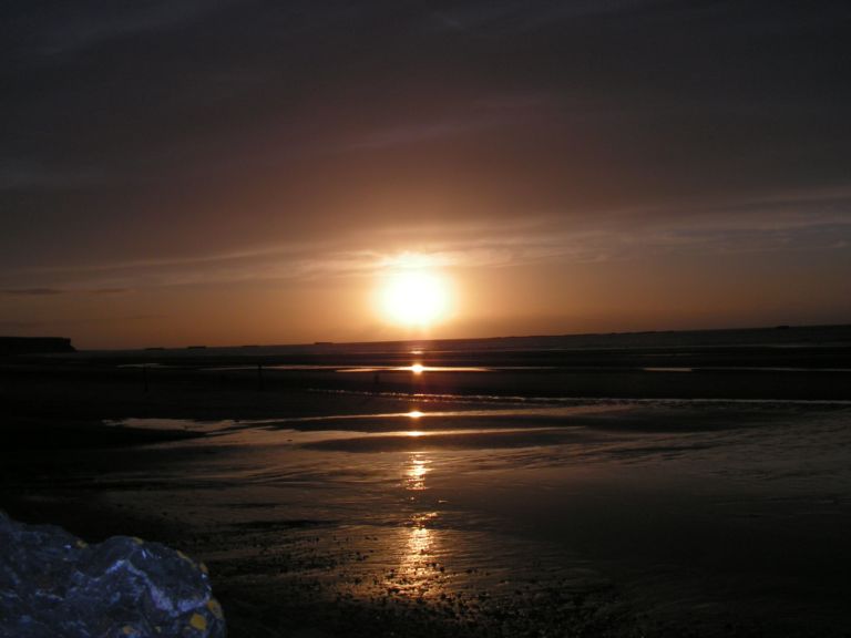 coucher de soleil, Asnelle en Normandie