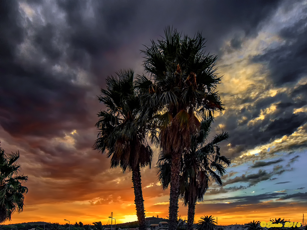 Coucher de soleil au Cap d'Agde