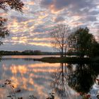 Coucher de soleil au lac du Héron