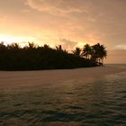 Coucher de soleil au maldives