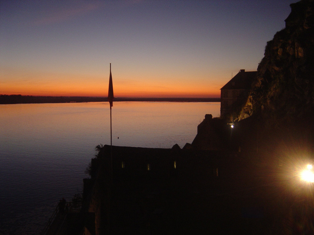 Coucher de soleil au Mont St Michel