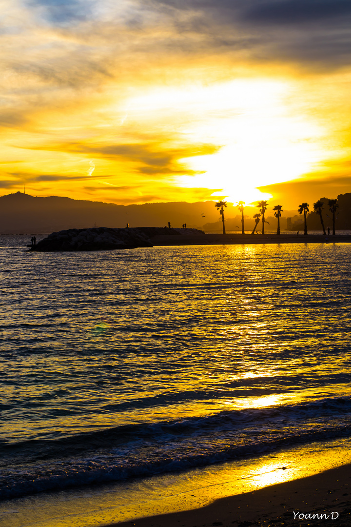 Coucher de soleil au Mourillon