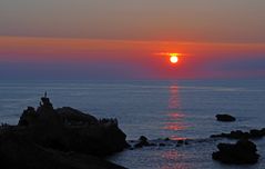 Coucher de soleil au Rocher de la Vierge