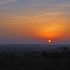 Coucher de soleil automnal près de chez moi