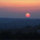 Coucher de soleil automnal près de chez moi