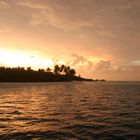 Coucher de soleil aux maldives