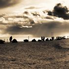 coucher de soleil, berck