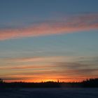 coucher de soleil chez les Lapon