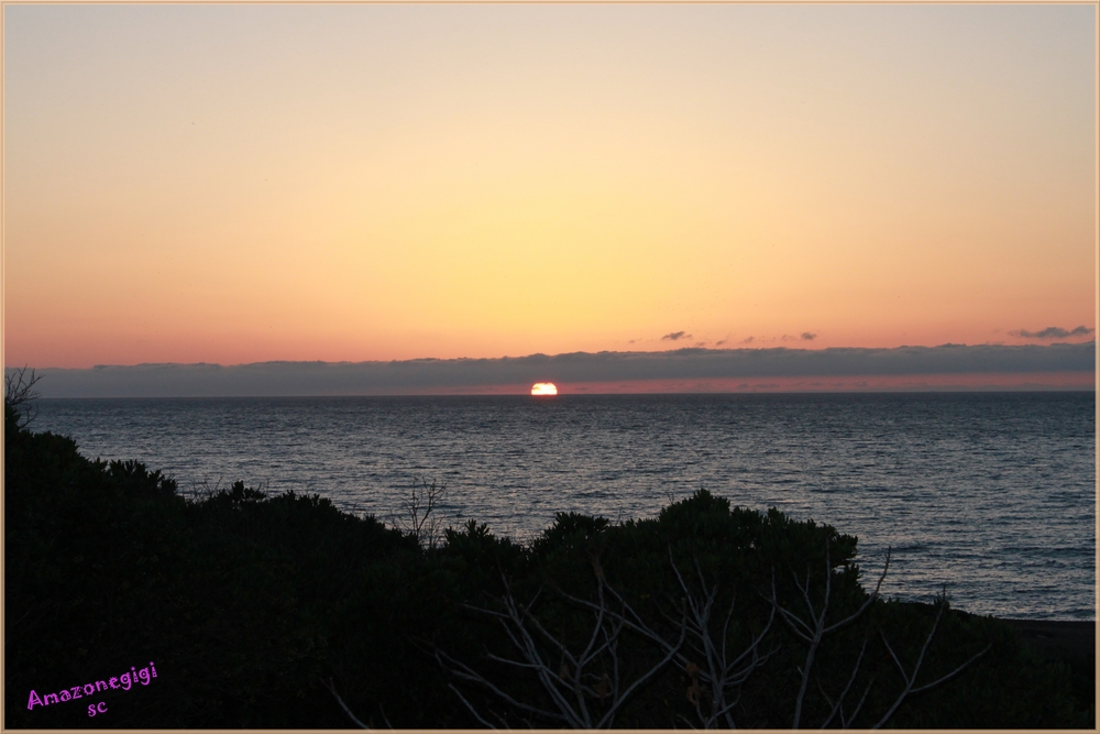 Coucher de soleil Corse d'automne