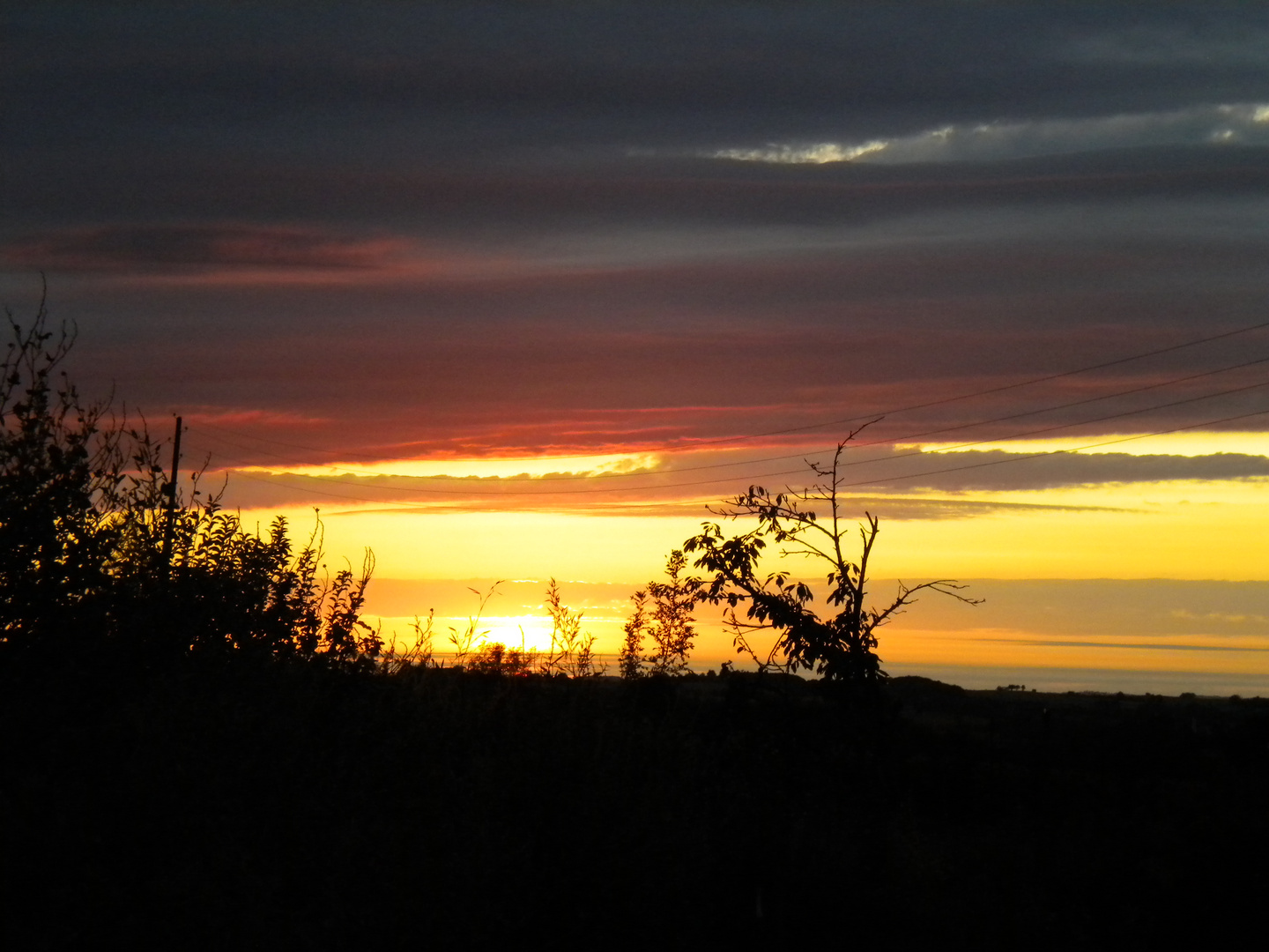 coucher de soleil dans le gers